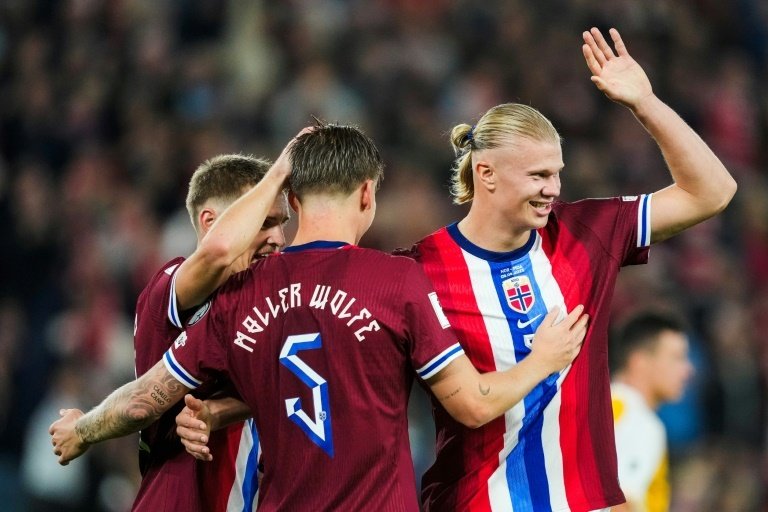 La Noruega asfalta la Moldavia 11-1, cinquina di Erling Haaland. AFP