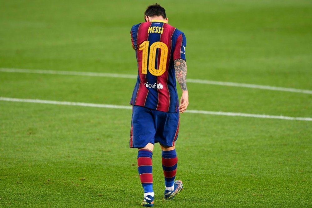 Messi, prié de rester mais privé de sa garde rapprochée. afp