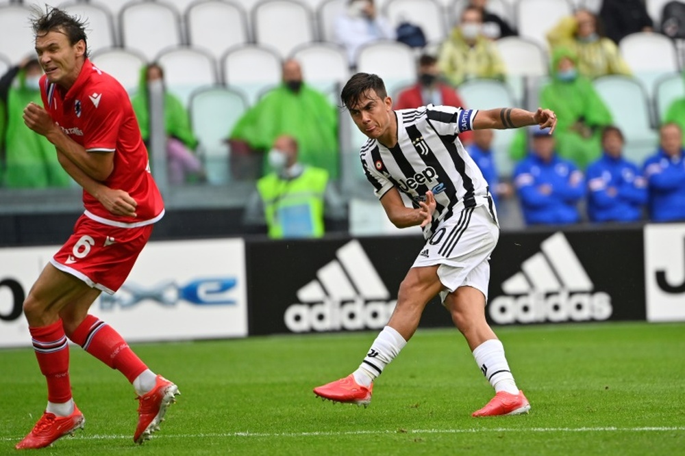 Dybala auteur du premier but de la rencontre. AFP