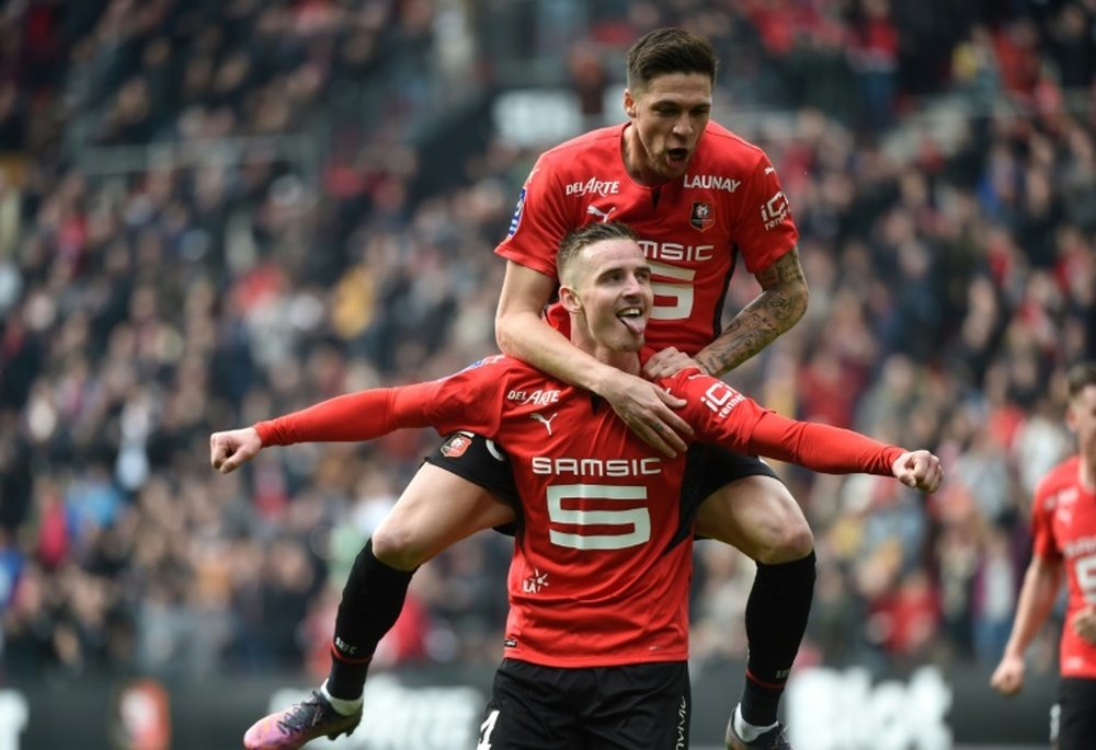 Rennes confirme ses ambitions européennes face à Angers. AFP