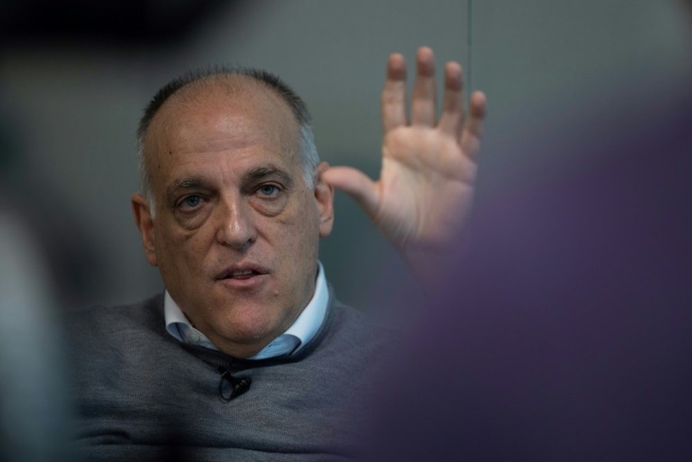 Javier Tebas, lors d'un entretien à l'AFP. AFP