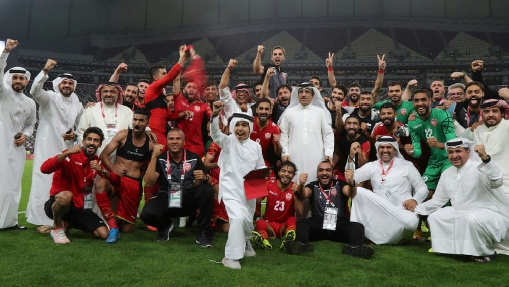 Bahreïn envoie pour la première fois en deux ans ses supporters de foot au Qatar. AFP