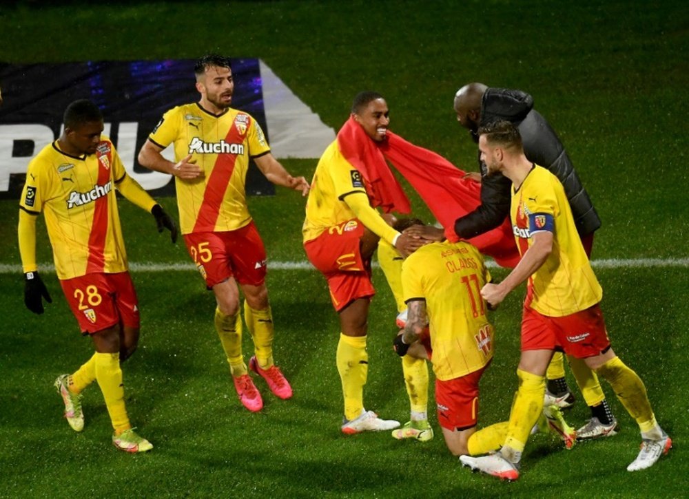 Lens arrache la victoire face à Rennes. afp