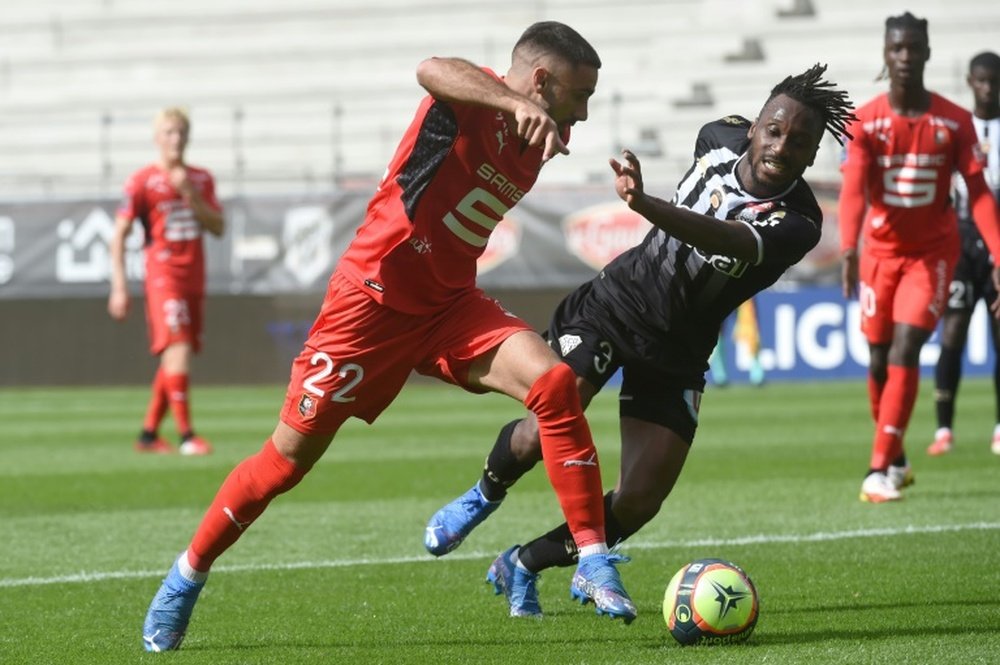 Romain Del Castillo lors du match de Ligue 1 contre Angers. AFP