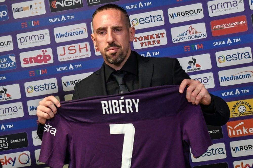 Ribéry commence sa vie en Viola. AFP