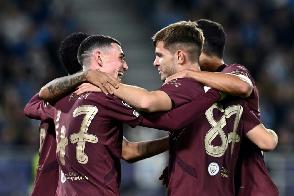 Manchester Ciy gagne facilement à Bratislava. AFP