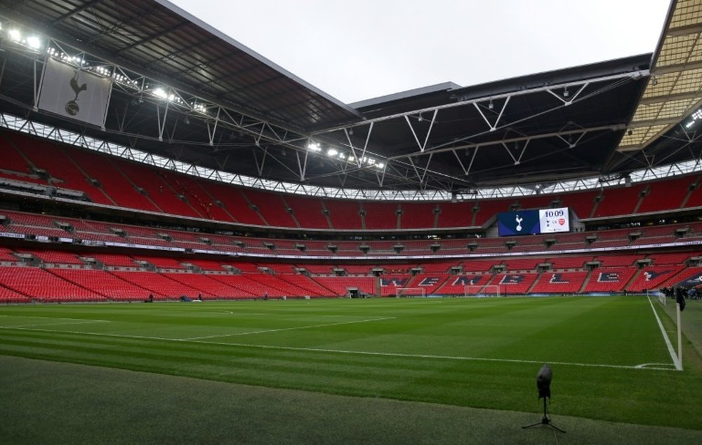En attendant l'Euro 2020, Wembley se console avec un barrage de D2. AFP