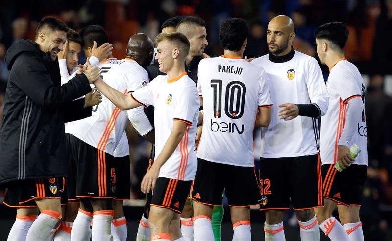El Valencia se encuentra en la duodécima plaza. EFE