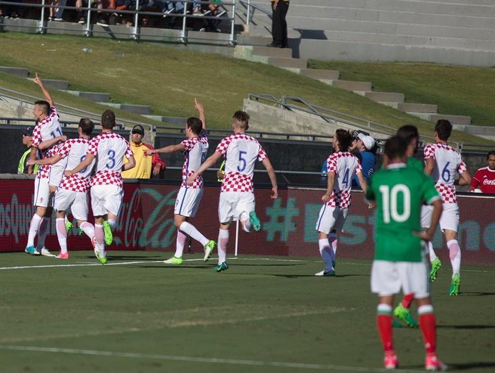 Los de Osorio recortaron distancias en los minutos finales. EFE