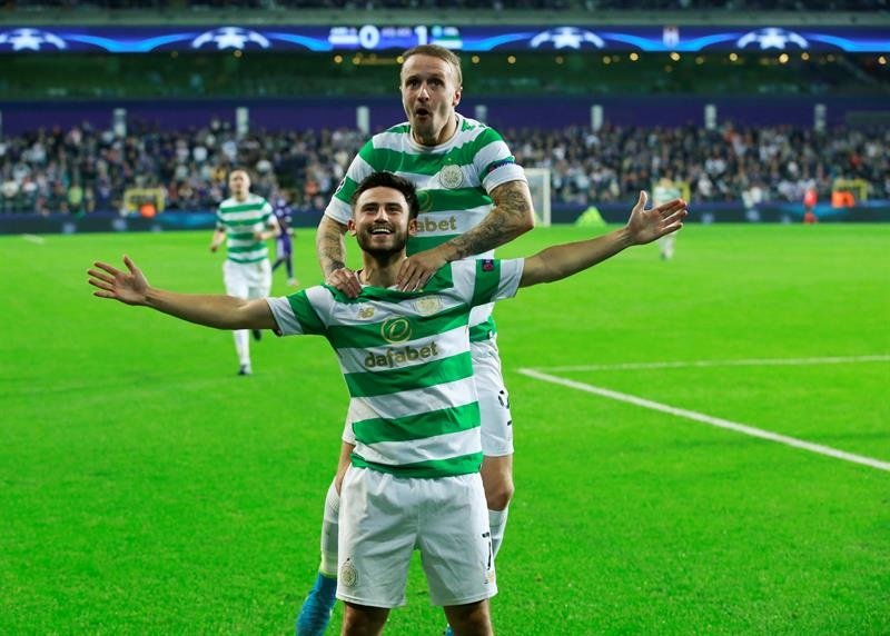 Tres directos al mentón del Celtic tumban al Anderlecht