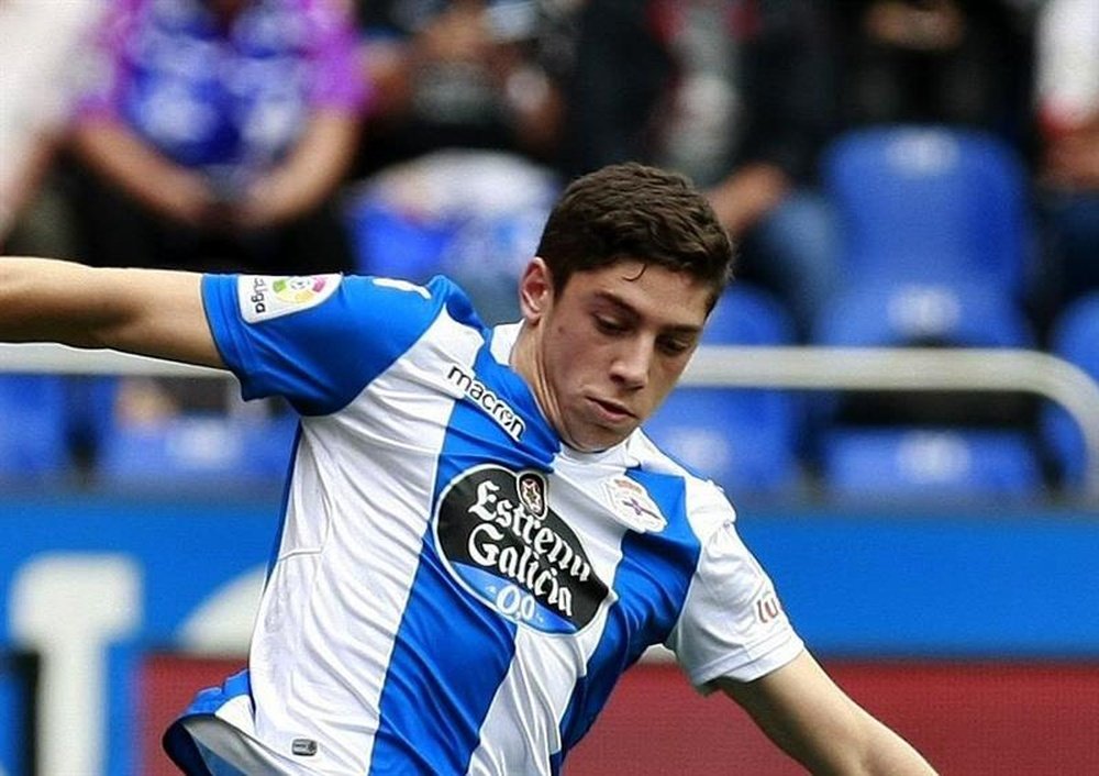 Fede Valverde está feliz en el Dépor. EFE/Archivo