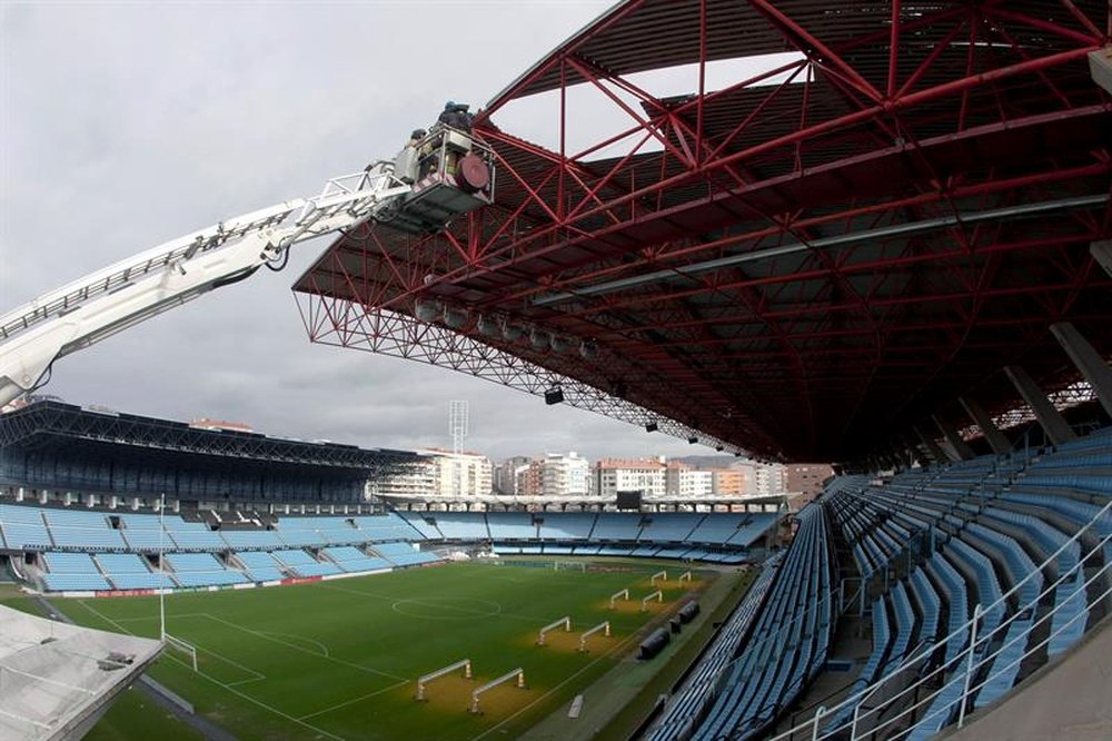 La remodelación de Balaídos sigue avanzando. EFE