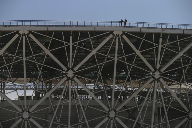 El Volgogrado Arena, listo para su puesta de largo el Día de la Victoria