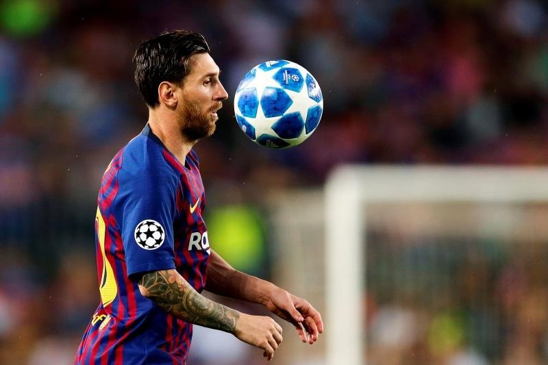 Leo Messi, el gran protagonista de la jornada de Champions League. EFE