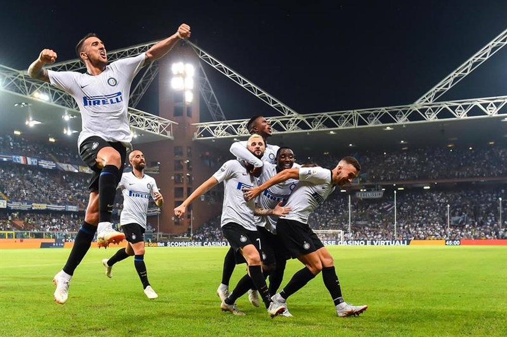 El Inter sufrió de lo lindo para llevarse el triunfo. EFE