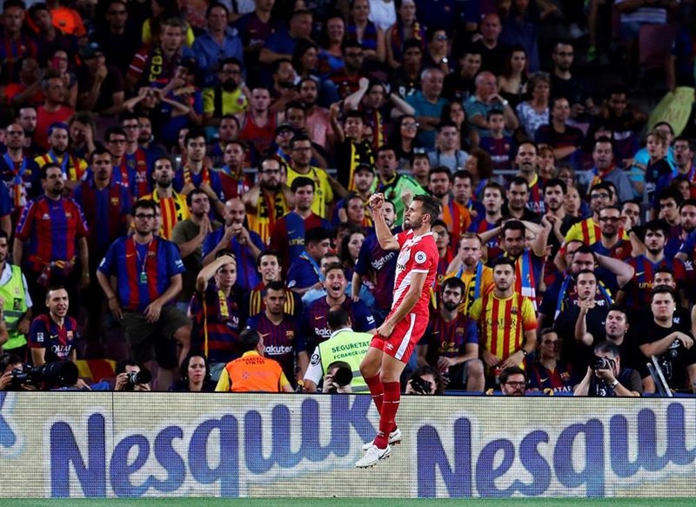 Stuani, héroe en el Camp Nou y en el inicio de Liga. EFE