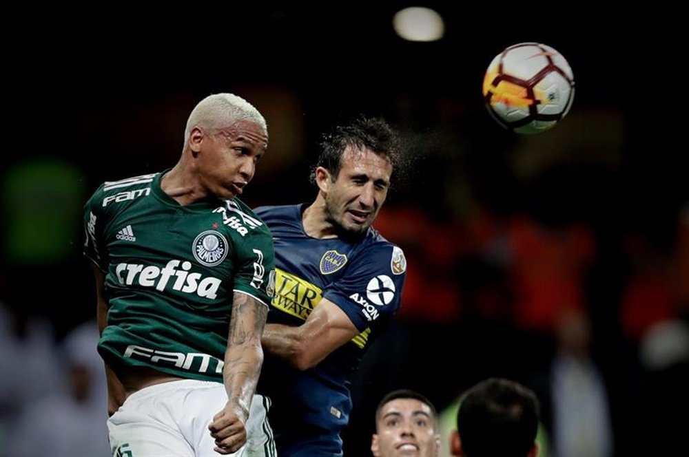 Deyverson no pudo evitar la eliminación de Palmeiras. EFE