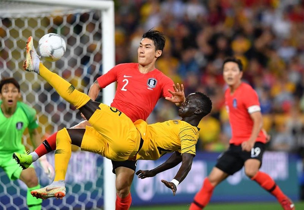 Corea del Sur pegó primero, pero Australia empató en el descuento. EFE