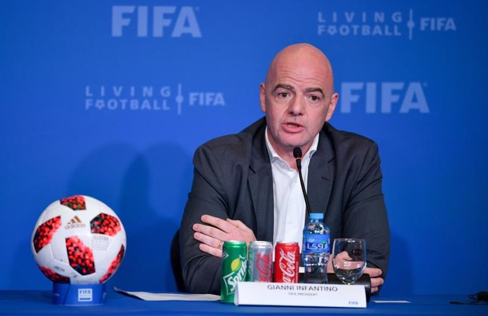 Infantino espera que la afición latinoamericana acuda a Catar para el Mundial 2022. EFE