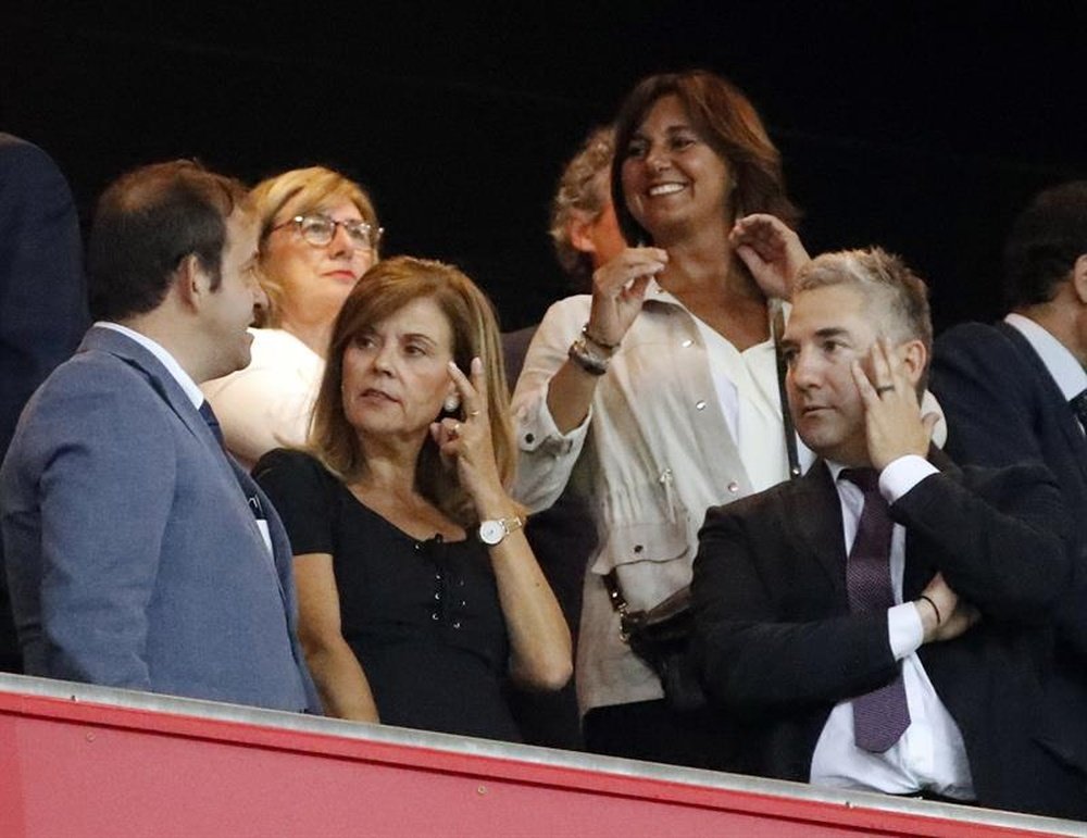 La presidenta del Leganés analizó el Barça-Leganés. EFE