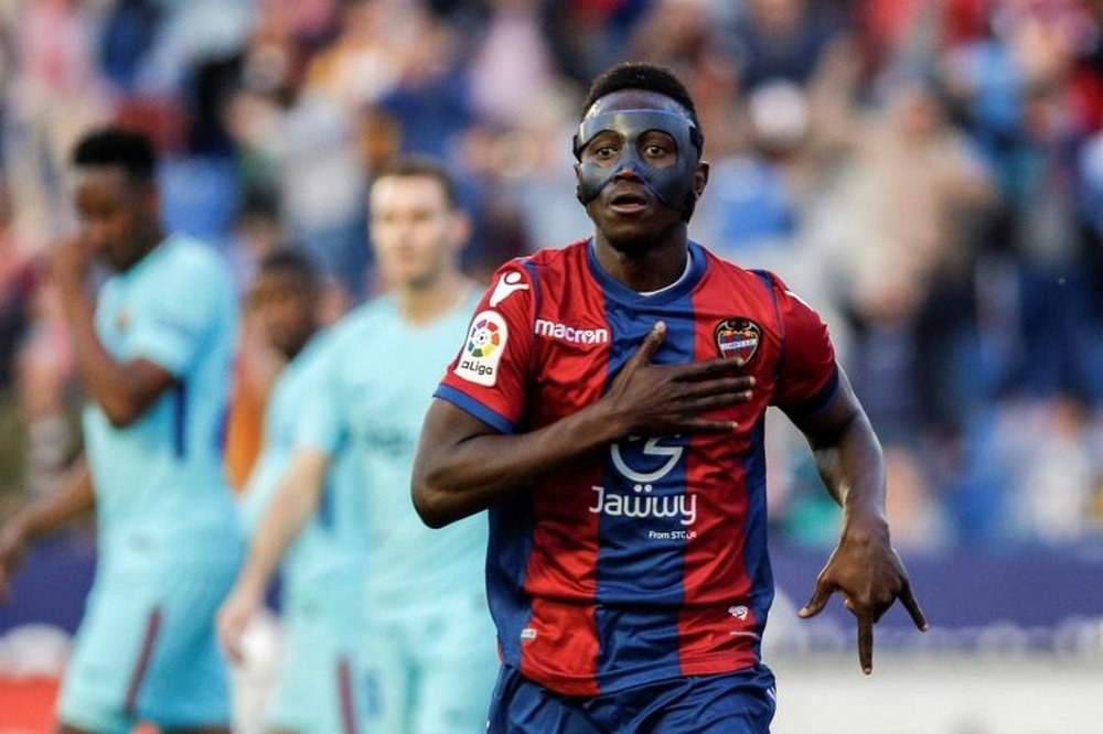 El Levante negocia la venta de Boateng al Dalian Yifang. EFE/Archivo