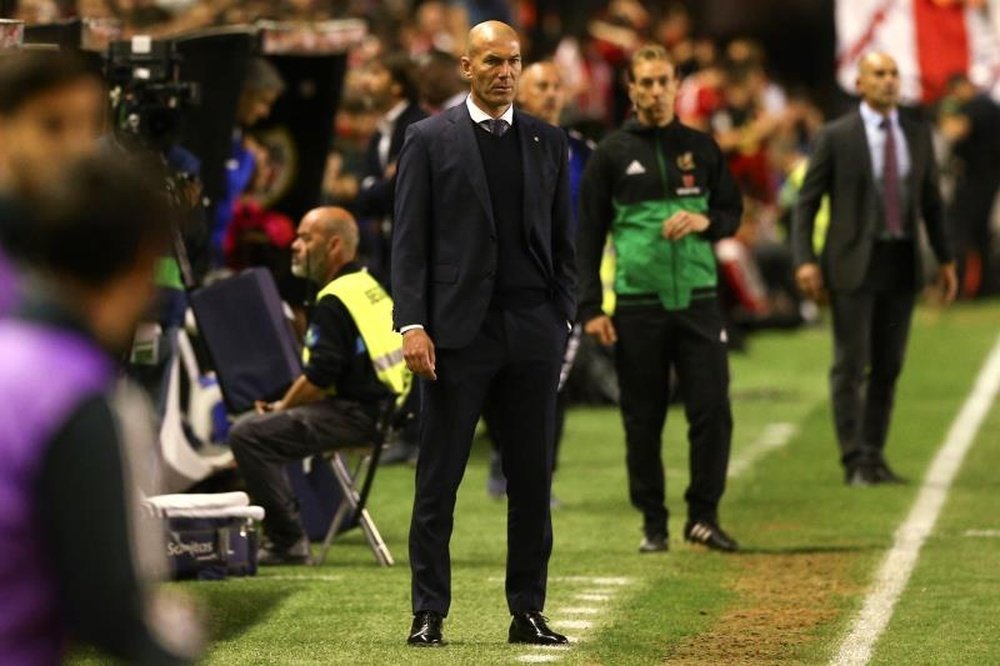 Zidane se mostró decepcionado tras el partido contra el Rayo. EFE