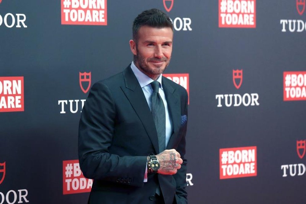 Beckham regresó a Madrid. EFE