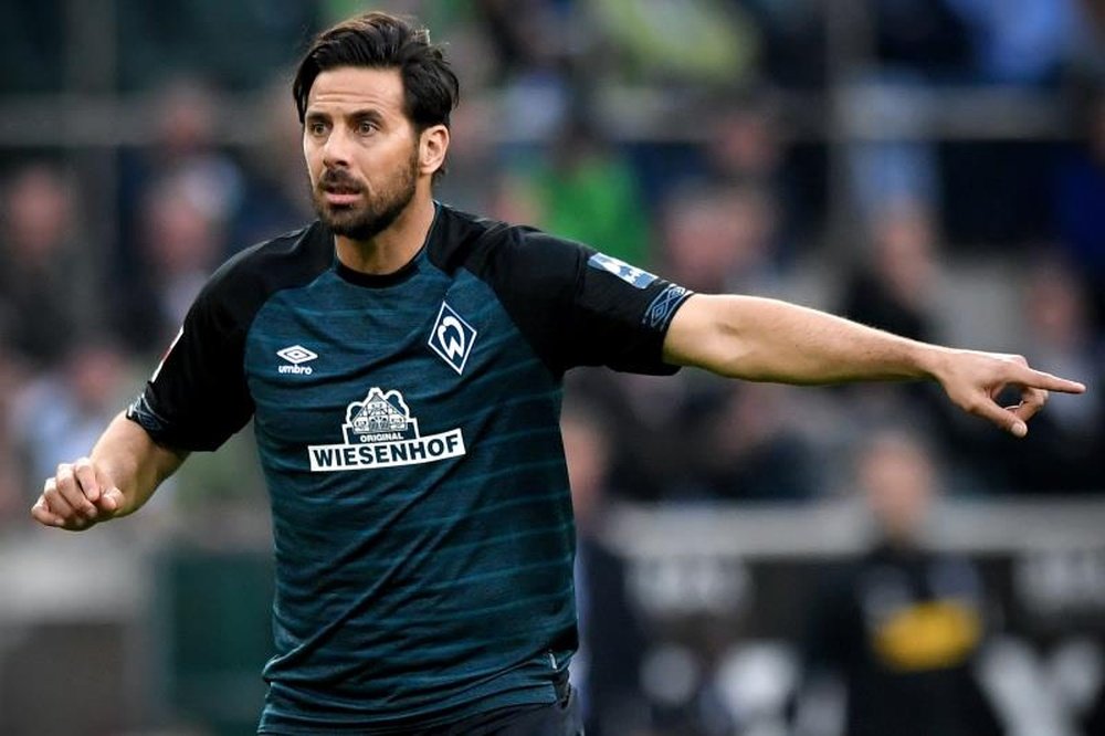 Pizarro colgará las botas en el Werder Bremen en 2020. EFE/Archivo