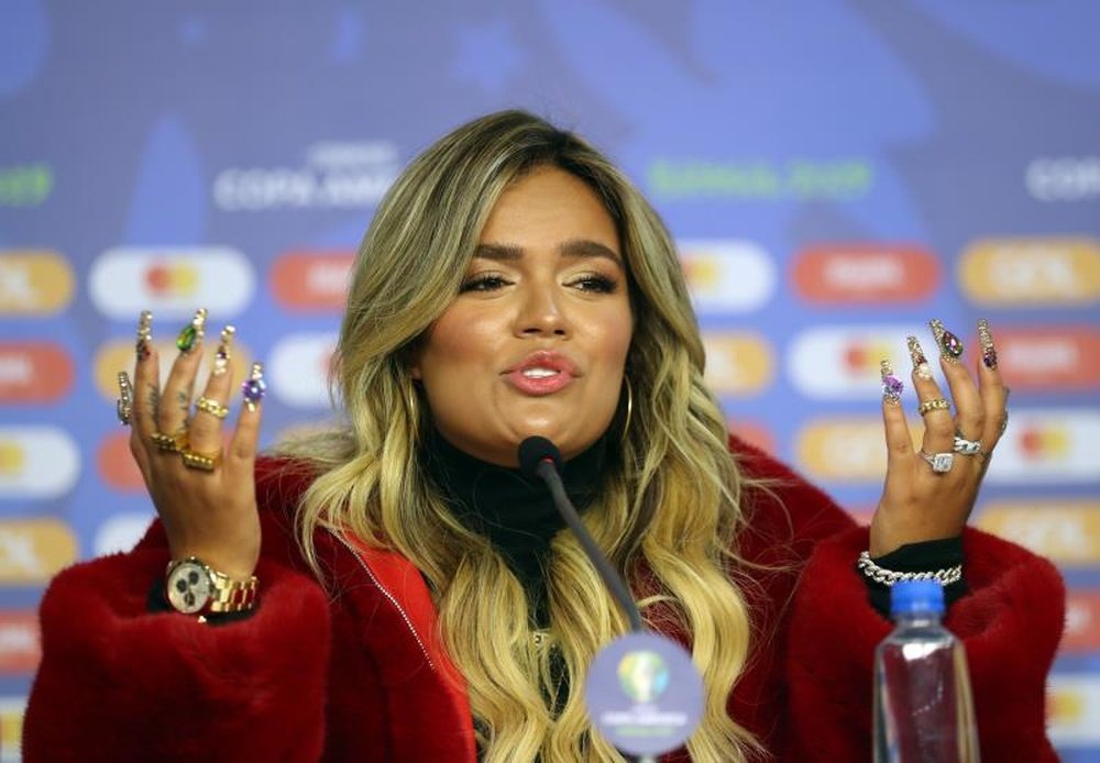 Karol G animó a Colombia de cara a la Copa América. EFE