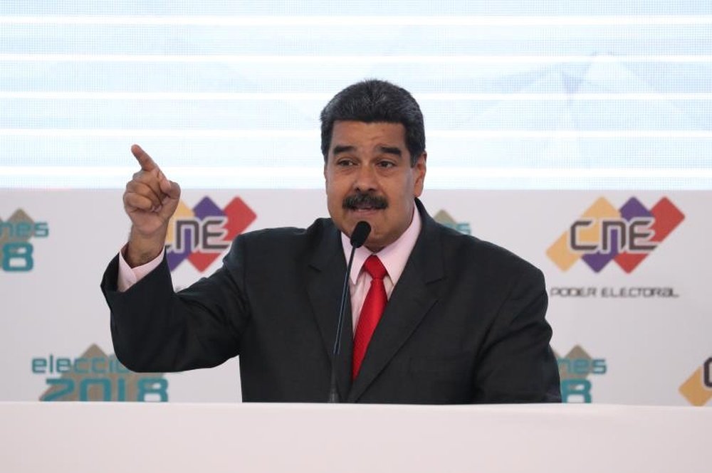 Maduro agradeció al VAR su actuación ante Brasil.  EFE/Archivo
