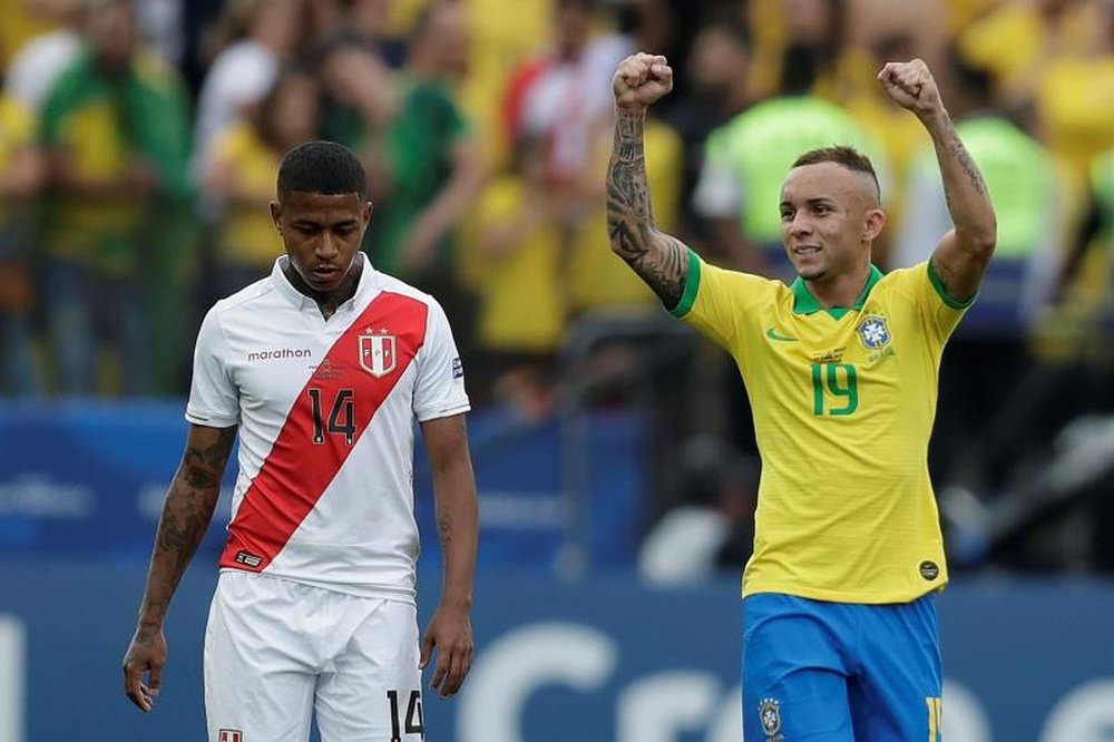 Everton se consagró en Sao Paulo. EFE