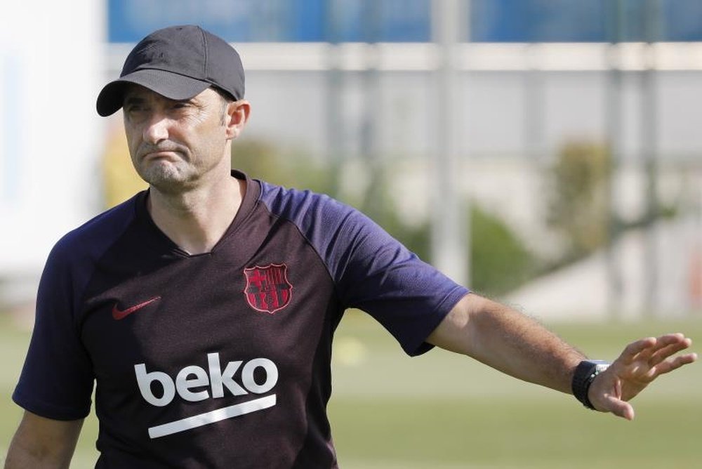 Valverde analizó la situación de la plantilla del Barcelona. EFE