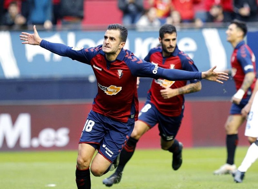 Juan Villar marcó en El Sadar y espera seguir sumando goles a su cuenta. EFE