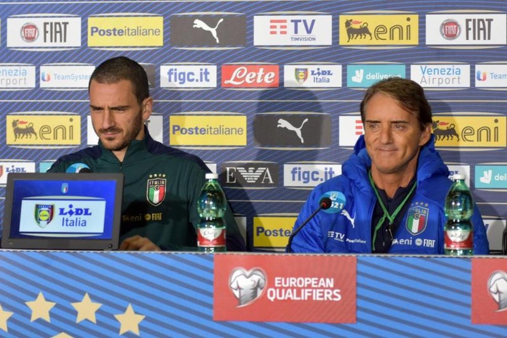 Bonucci puso a Italia por detrás de España, Francia y Alemania. EFE/Mike Palazzotto