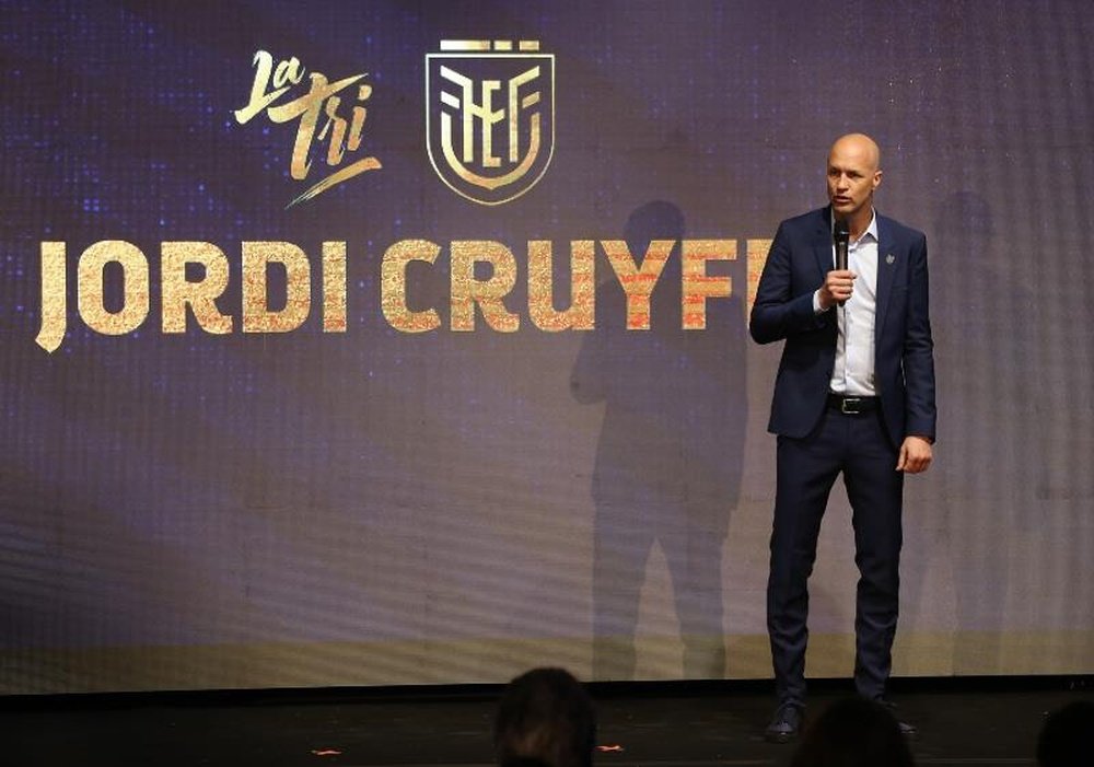 Jordi Cruyff, nuevo seleccionador de Ecuador. EFE/José Jácome