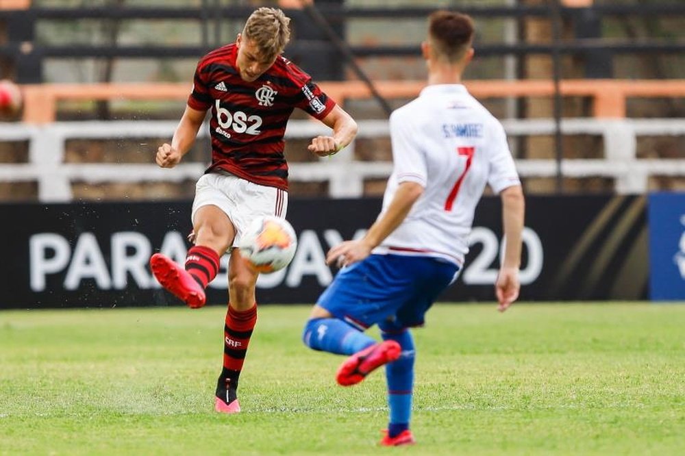 Flamengo derrotó por 3-1 a Nacional. EFE/Nathalia Aguilar
