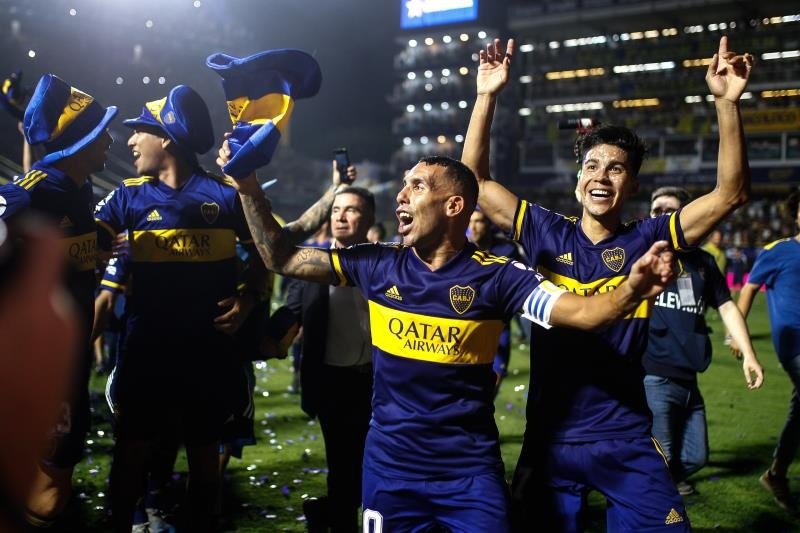 Boca conquistó una nueva Superliga. EFE/ Juan Ignacio Roncoroni