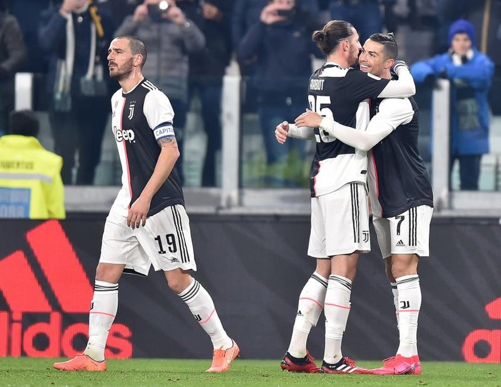 La Juventus estaba en camino de reeditar el título pese a su irregularidad. EFE