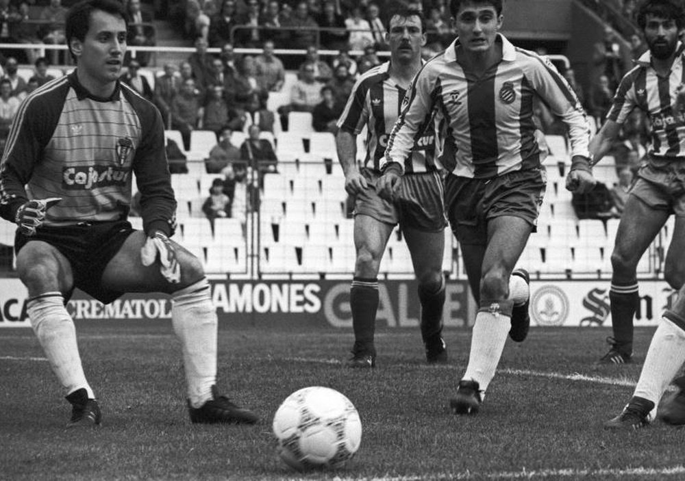 Ablanedo, gran guardameta del Sporting en los años 80 y 90. EFE
