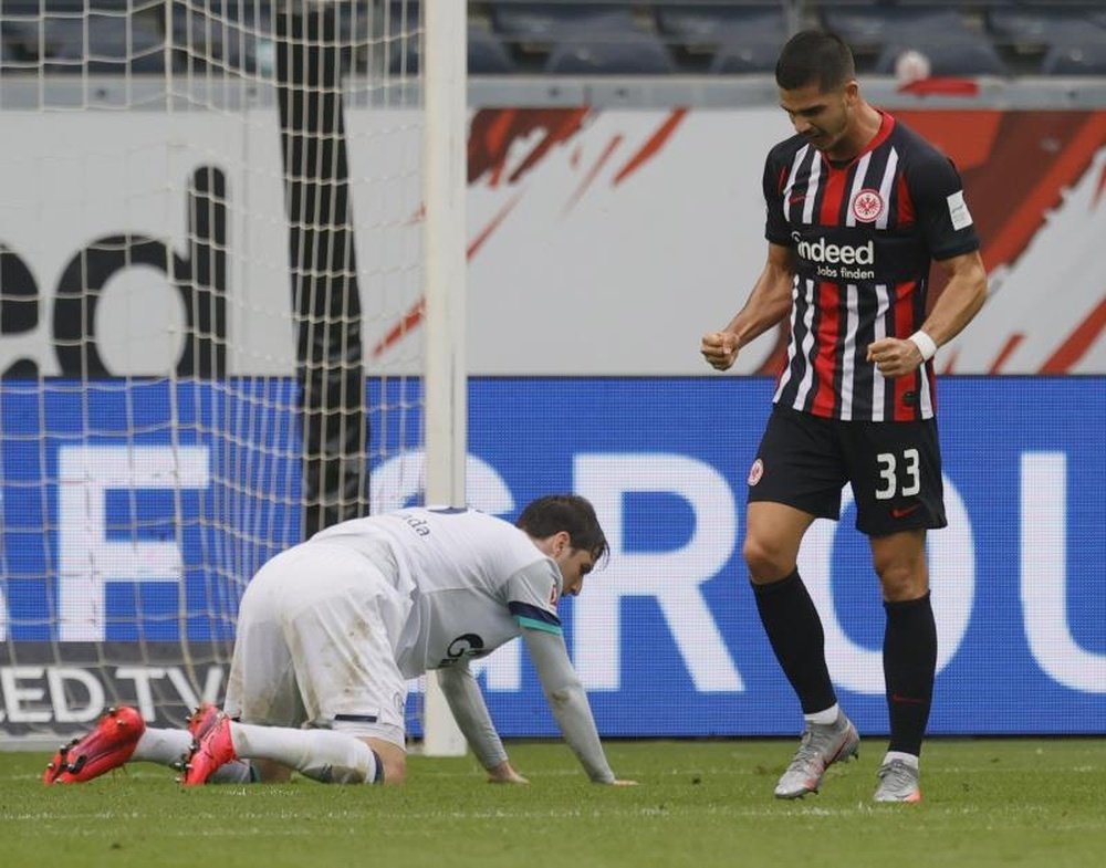 El Eintracht, enrachado como André Silva. EFE