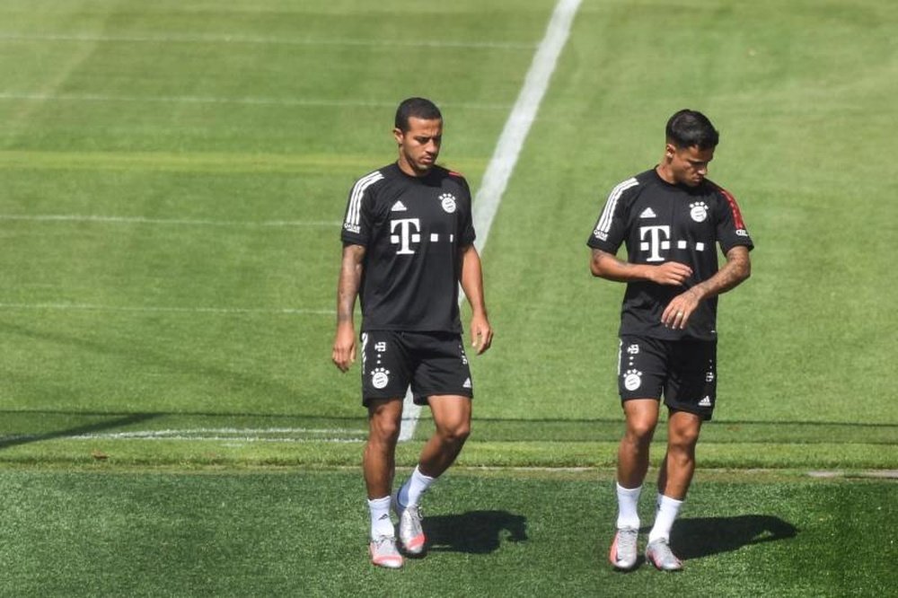 El Bayern no exige una gran cantidad para dejar salir a Thiago. EFE