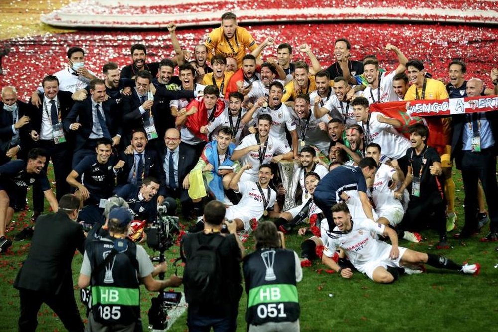 El Sevilla, campeón, aporta ocho jugadores. EFE