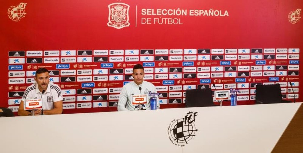 Rodrigo valoró el momento que vive el Valencia. EFE/RFEF