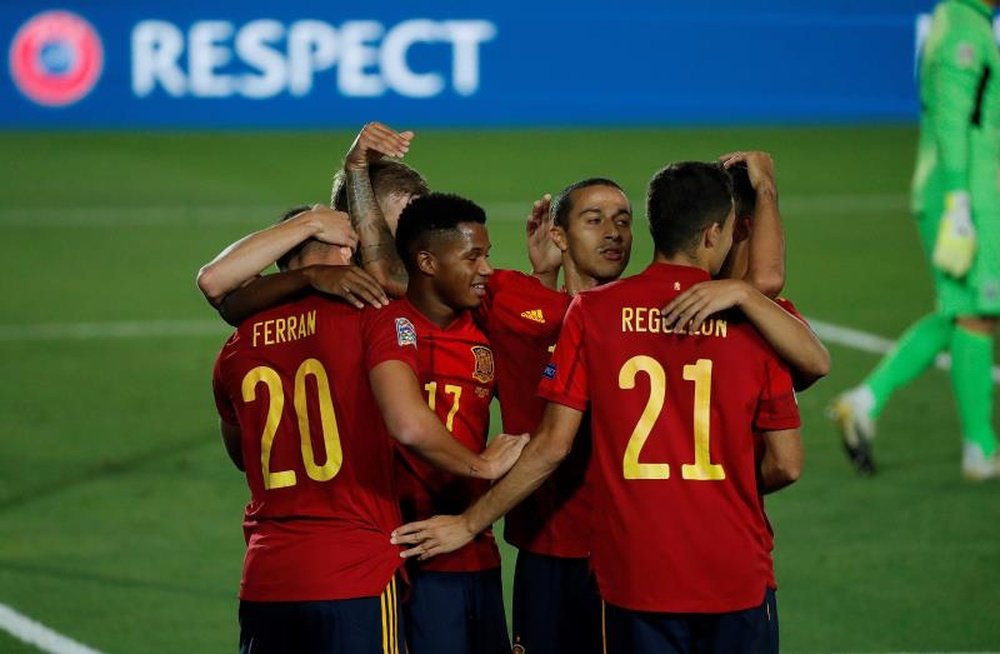 El buen juego de España en la Liga de las Naciones le permite ascender. EFE