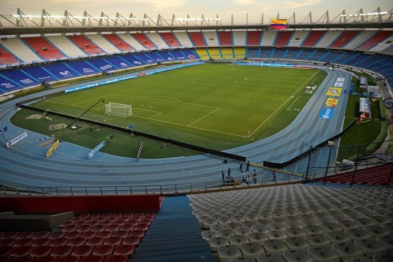 La Selección Colombiana también nota el golpe del virus a Barranquilla. EFE/Raúl Arboleda