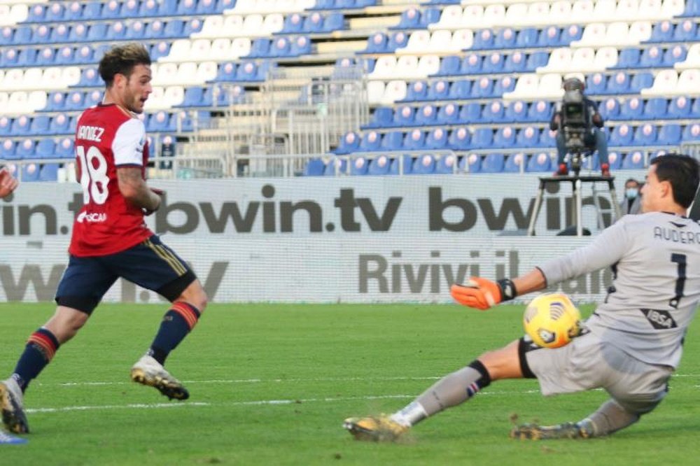 El Cagliari respira a costa de la Sampdoria. EFE/Fabio Murru