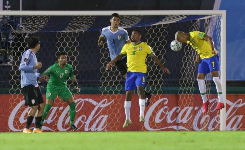 Tite hace invencible a Brasil en Sudamérica. EFE/Matilde Campodonico