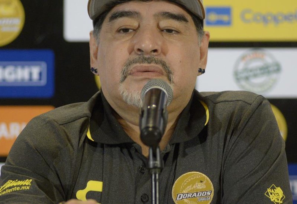 López Obrador destacó los ideales de Maradona. EFE/Archivo