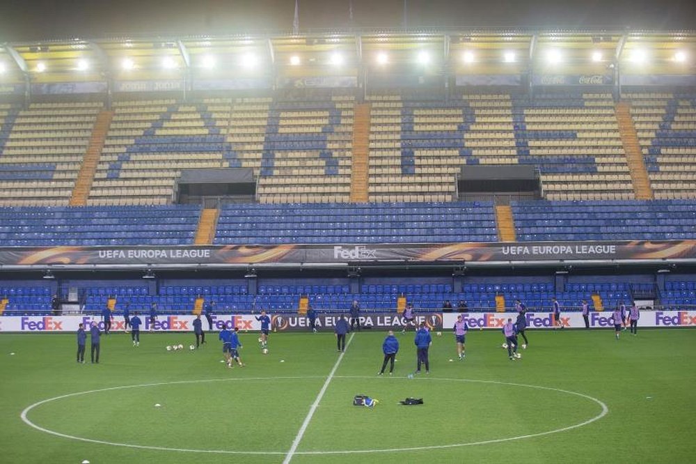 El Molde-Hoffenheim, en el estadio del Villarreal. EFE/Archivo