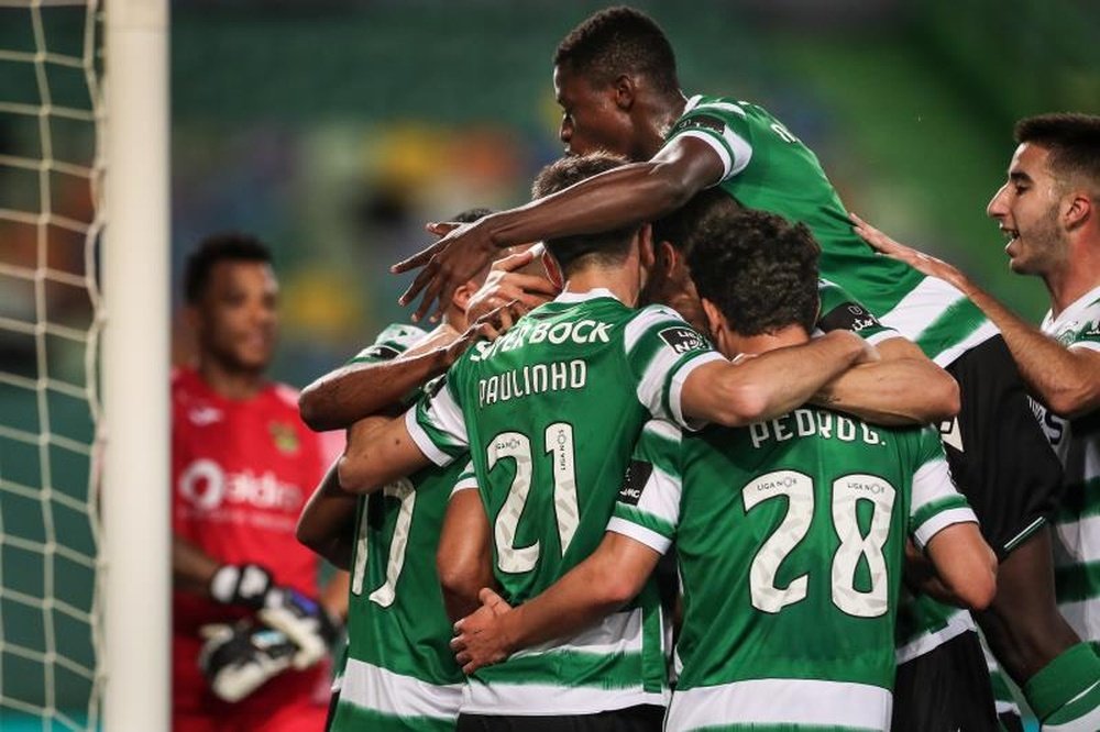 El Sporting de Portugal pone la directa hacia la Liga. EFE/Mario Cruz